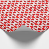 Rotes Herz-Valentinstag-Packpapier Geschenkpapier (Ecke)