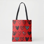 Rotes Herz Valentinstag-Special  Tasche (Vorderseite)