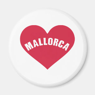 Rotes Herz von Mallorca Magnet