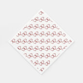 Rotes Herz/Weißes Standardfrühstück Napkin Serviette (Ecke)