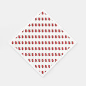 Rotes Herz/Weißes Standardfrühstück Napkin Serviette (Ecke)