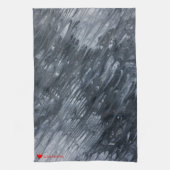 Rotes Herz White Black Minimal Original Garten Geschirrtuch (Vertikal)