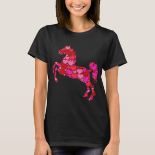 Rotes Herz zum Valentinstag Geschenk für Frauen Mä T-Shirt