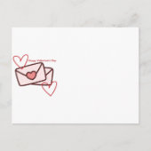 Rotes Herz zum Valentinstag Postkarte (Vorderseite)