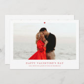 Rotes Herzchen - Foto Feiertagskarte (Vorne/Hinten)