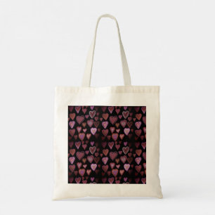 Rotes Herzdesign Tragetasche