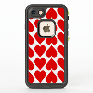 Rotes Herzen Muster, Romantisch, Liebe