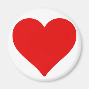 Rotes Herzform Liebe Klassiker Minimalismus Magnet