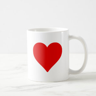 Rotes Herzform-Liebes-Klassiker-Minimalismus Kaffeetasse