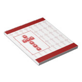 Rotes Herzkreuz Notizblock (angewinkelt)