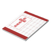 Rotes Herzkreuz Notizblock (Rotiert)