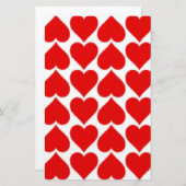 ROTES HERZPATTER BRIEFPAPIER (Vorne/Hinten)