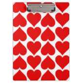 ROTES HERZPATTER KLEMMBRETT (Vorderseite)