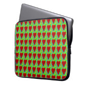 rotes Herzstück Laptopschutzhülle (Vorderseite Links)