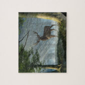 Rotes Hirsch im Tiefwald Puzzle (Vertikal)