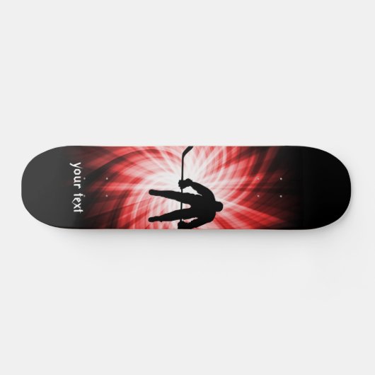 Rotes Hockey Skateboard (Horizontal)