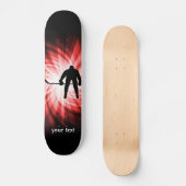 Rotes Hockey Skateboard (Vorderseite)