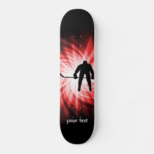 Rotes Hockey Skateboard (Vorderseite)