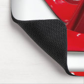 Rotes hohes Heels-Polka-Punkt-Muster Mousepad (Ecke)