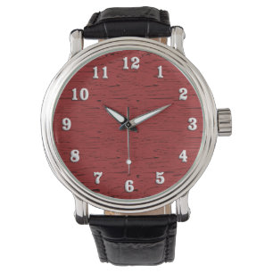 Rotes Holz Armbanduhr