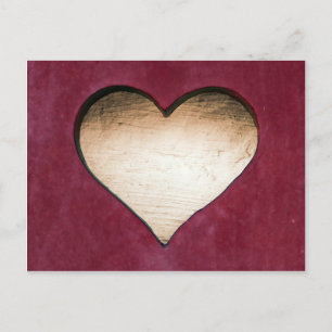 Rotes Holzdesign Postkarte