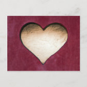 Rotes Holzdesign Postkarte (Vorderseite)