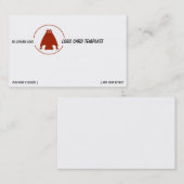 Rotes Horn-Owl-Logo Visitenkarte (Vorne/Hinten)