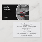 Rotes Hufeisen gehämmert auf einen Amboss Visitenkarte (Vorne/Hinten)