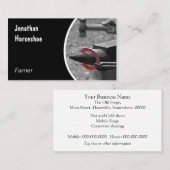 Rotes Hufeisen gehämmert auf einen Amboss Visitenkarte (Vorne/Hinten)