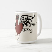 Rotes Huhn Kaffeetasse (VorderseiteRechts)