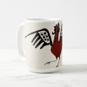 Rotes Huhn Kaffeetasse (Vorderseite Links)