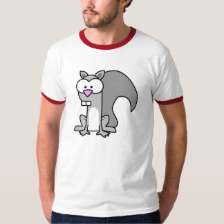 Rotes Hülsen-Eichhörnchen-Shirt T-Shirt