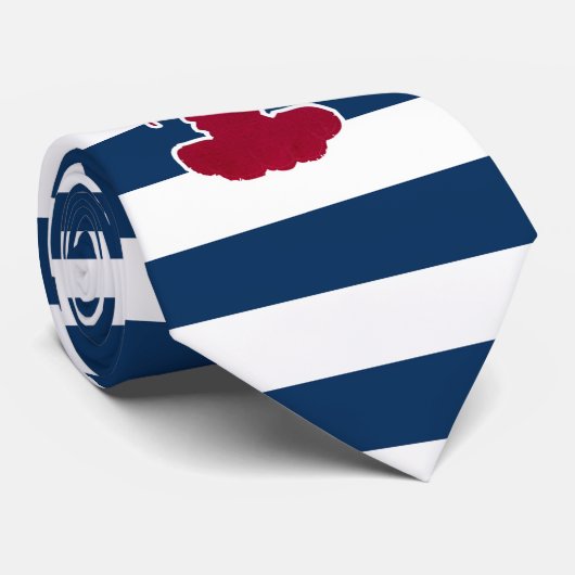 Rotes Hummer-nautischmonogramm-blauer weißer Krawatte (Gerollt)