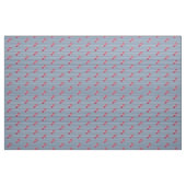 Rotes Hummer-nautischmonogramm-blauer weißer Stoff (Yard (91,4 cm))