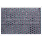 Rotes Hummer-nautischmonogramm-blauer weißer Stoff (Yard (91,4 cm))