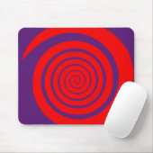 rotes hypnotisches Spiralbild Mousepad (Mit Mouse)