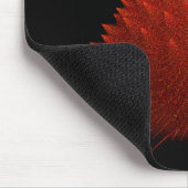 Rotes Incendia-Script-Fraktal Mousepad (Ecke)