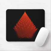 Rotes Incendia-Script-Fraktal Mousepad (Mit Mouse)
