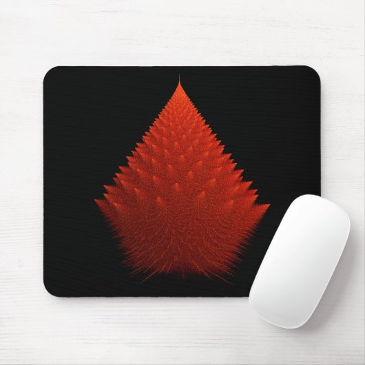 Rotes Incendia-Script-Fraktal Mousepad (Mit Mouse)