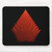 Rotes Incendia-Script-Fraktal Mousepad (Vorne)