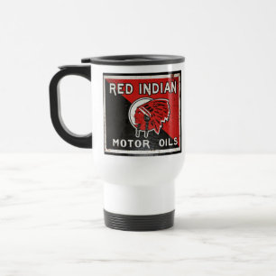 Rotes Indian Motor Oil Schild rostig vers. Reisebecher