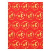 Rotes Jahr des Pferdes 2026 Tischdecke (Vorderseite)