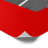 rotes Josemantik-Poster Poster (Ecke)