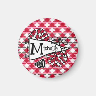 Rotes Jubelfähnchen Personalisiertes Spind Magnet