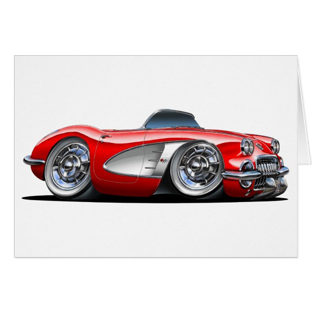 Rotes Kabriolett Korvette (Vorderseite (Horizontal))