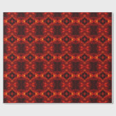 Rotes Kaleidoskop-Muster Geschenkpapier (Flach)
