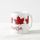 rotes kanadisches Ahornblatt - Kanada Kaffeetasse (VorderseiteRechts)