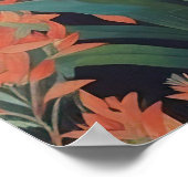 Rotes Känguru im australischen Busch Poster (Ecke)