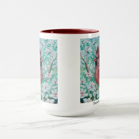 Rotes Kardinal Tasse (Zentrum)