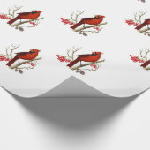 Rotes Kardinalsverpackungspapier Geschenkpapier (Ecke)